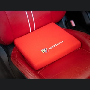Seat Cushion - Red w/ ABARTH Crest + Logo in White