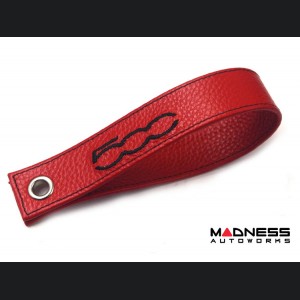 FIAT 500 Trunk Handle / Pull Strap - Red - Black 500 Logo