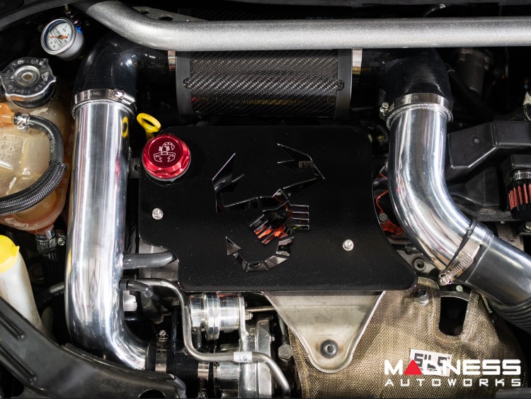 FIAT 500 Performance Air Intake System - 1.4L Multi Air Turbo - MAXFlow Set - Polished Finish + Black Engine Cover
