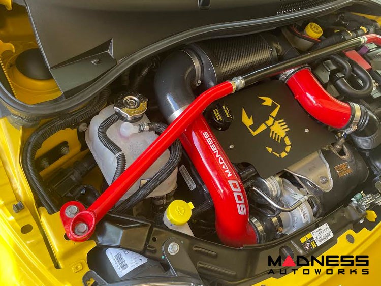 FIAT 500 Performance Air Intake System - 1.4L Multi Air Turbo - MAXFlow - MADNESS - Red Powdercoated Finish