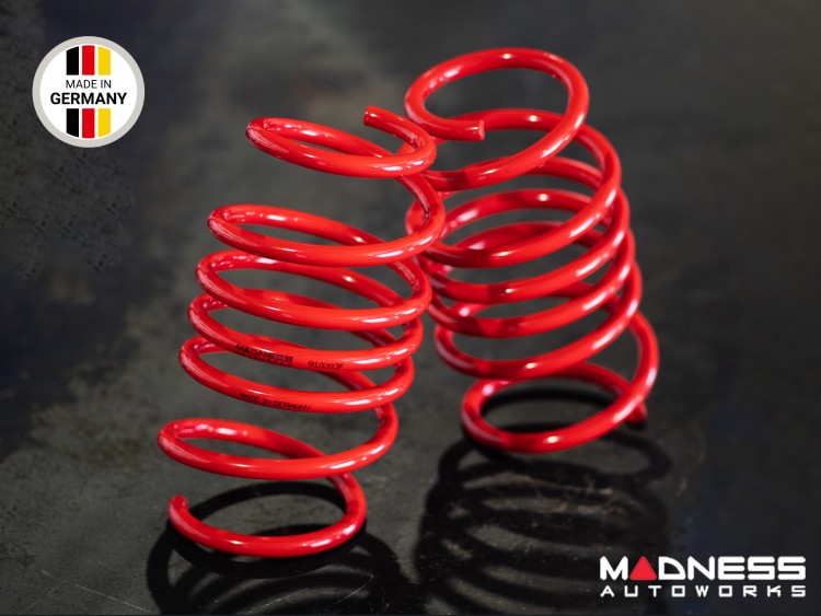 LO Lowering Springs For Fiat 500 Abarth 1.4 T-Jet 2008+ – 30mm Drop (Rears Only)