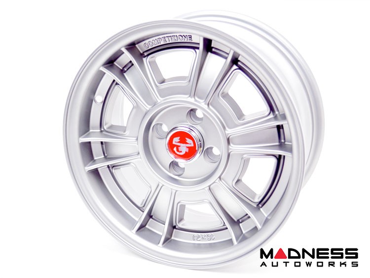 FIAT 500 Custom Wheels - Competizione - Sportiva Design - 15" - Matte Silver