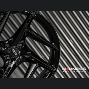 FIAT 500e Custom Wheels (4) - Kahn Design - 18" - Gloss Black 