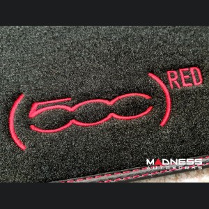 FIAT 500e Gen2 Floor Mats - Carpet - Genuine FIAT - (RED)
