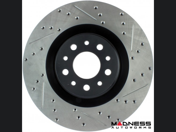 FIAT 500L Brake Rotor - Front Right - Stop Tech - Drilled and Slotted - Sport   