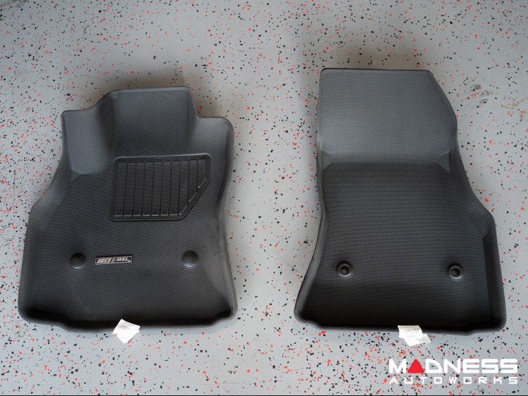 Fiat 500L Floor Liners - All Weather - Rubberized - Premium - Front + Rear 