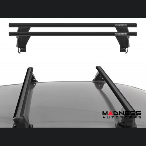 FIAT 500L Roof Rack Cross Bars - Smooth Roof - Black 