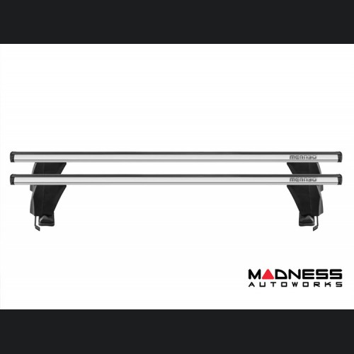 FIAT 500L Roof Rack Cross Bars - for models w/o factory roof rails - Silver