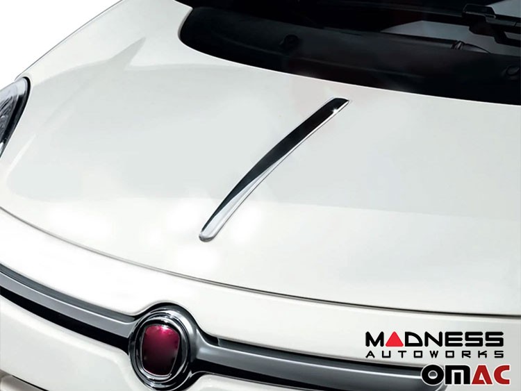 FIAT 500L Front Hood Spear - Chrome Stainless Steel - OMAC 