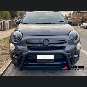 FIAT 500X Front Bumper Guard - Black - Stainless Steel