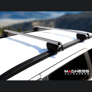 FIAT 500X Roof Rack Cross Bars - for models w/ factory roof rails - Silver - Trekking