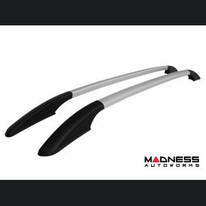 FIAT 500L Roof Rack Side Rails - Smooth Roof - Silver - OMAC 