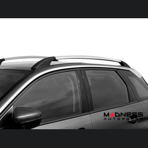 FIAT 500X Roof Rack Side Rails - Smooth Roof - Silver - OMAC 