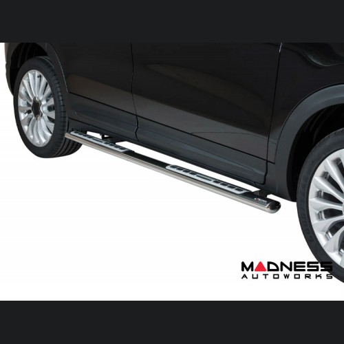FIAT 500X Side Steps - Stainless Steel - Silver