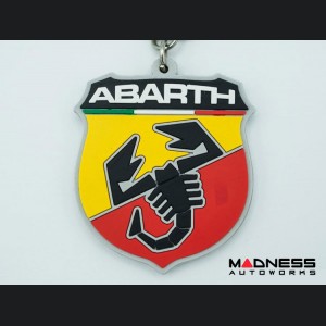 Keychain - ABARTH - Rubber Crest w/ ABARTH Logo
