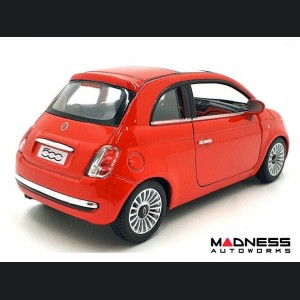 FIAT 500 Diecast Model 1/28 scale - Red