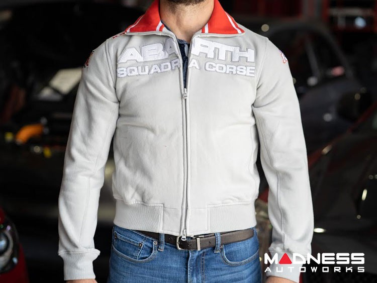 New Man FIAT ABARTH Motor Sport Fleece Jacket Fool Zip Embroidered 