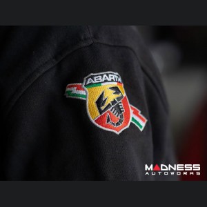ABARTH Zippered Jacket - Black w/ Red - Squadra Corse