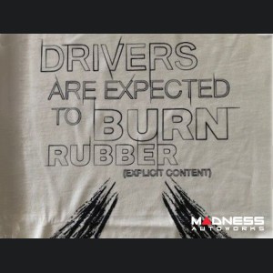 ABARTH Sweatshirt - "Drivers Are Expected To Burn Rubber" - XL