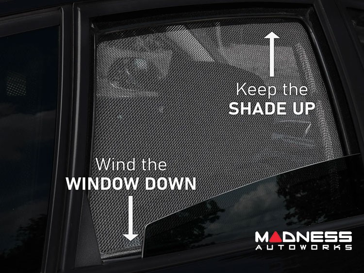 FIAT 500X Sun Shade - Mesh - Rear Windows - 2 Pcs