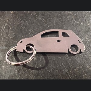 FIAT 500 Keychain - silhouette design