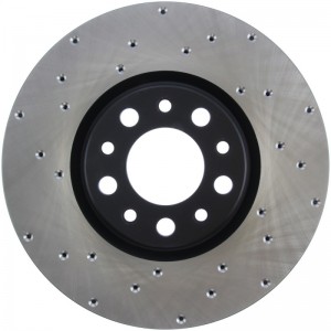 FIAT 500X Performance Brake Rotor - Drilled and Vented - Front Right