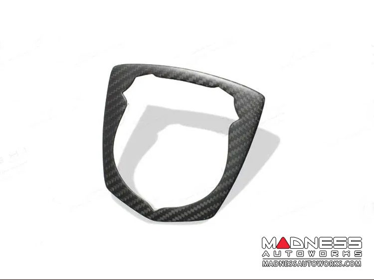 FIAT 500 ABARTH Front Emblem Frame - Carbon Fiber - Matte