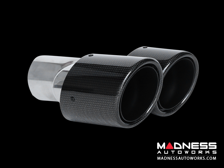 FIAT 124 Performance Exhaust by MADNESS - Monza - Dual Exit w/ Carbon