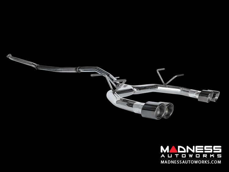 FIAT 124 Performance Exhaust by MADNESS - Monza - Dual Exit w/ Black