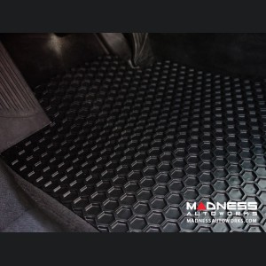 FIAT 500L Floor Mats - All Weather Rubber - Hexomat - Front + Rear Set - Black