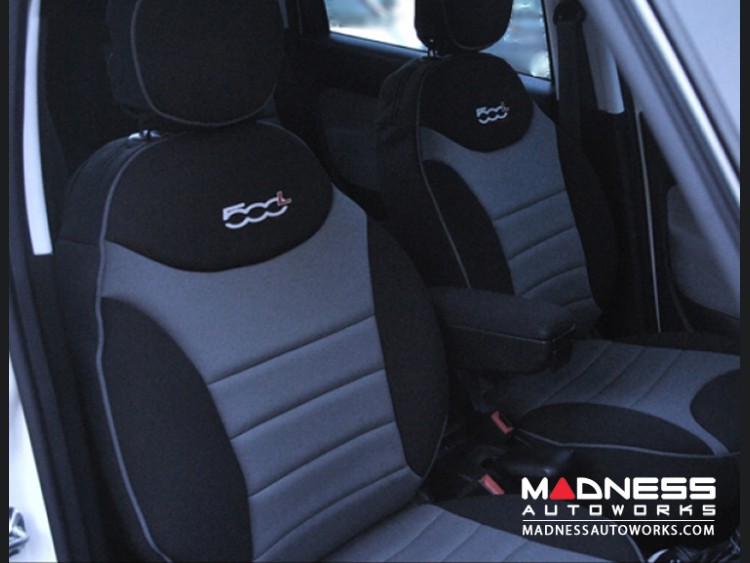 FIAT 500L Seat Covers - Front Seats Only - Custom Neoprene Design 