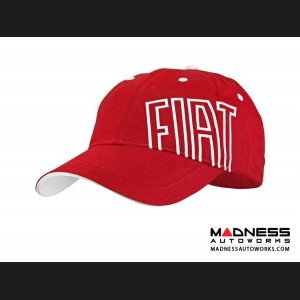 Cap - FIAT - Red w/ White FIAT Logo 