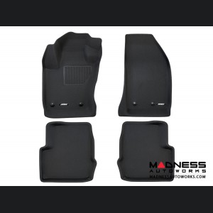 FIAT 500X Floor Liners - All Weather - Rubberized - Premium - Front + Rear 