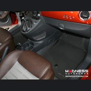 FIAT 500 Floor Liners - Premium - Front + Rear Set