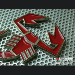 ABARTH Scorpion Emblem (Red) - Metal