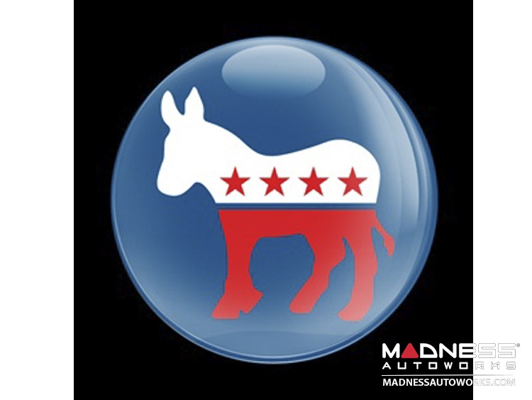 Custom Magnetic Badge - Democrat Donkey