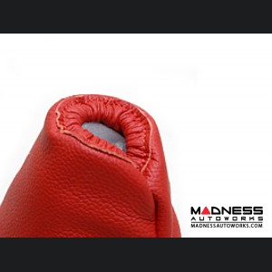 FIAT 500 eBrake Boot - Red Leather w/ Red Stitching 