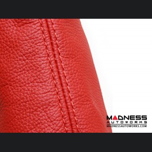 FIAT 500 eBrake Boot - Red Leather w/ Red Stitching 