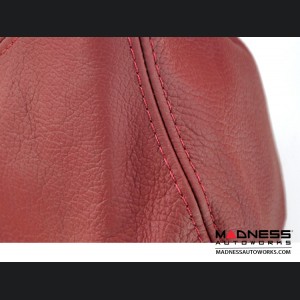 FIAT 500 Gear Shift Boot - Maroon Leather