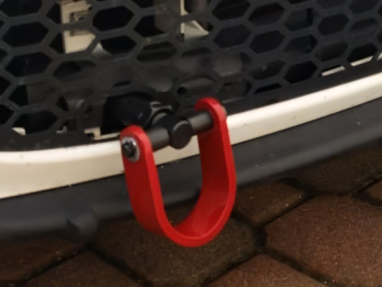 FIAT 500 Tow Hook Assetto Corse Style 500 MADNESS Auto Parts and