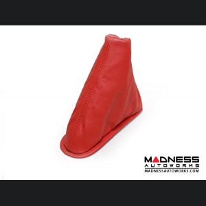 FIAT 500 eBrake Boot - Red Leather w/ Red Stitching 