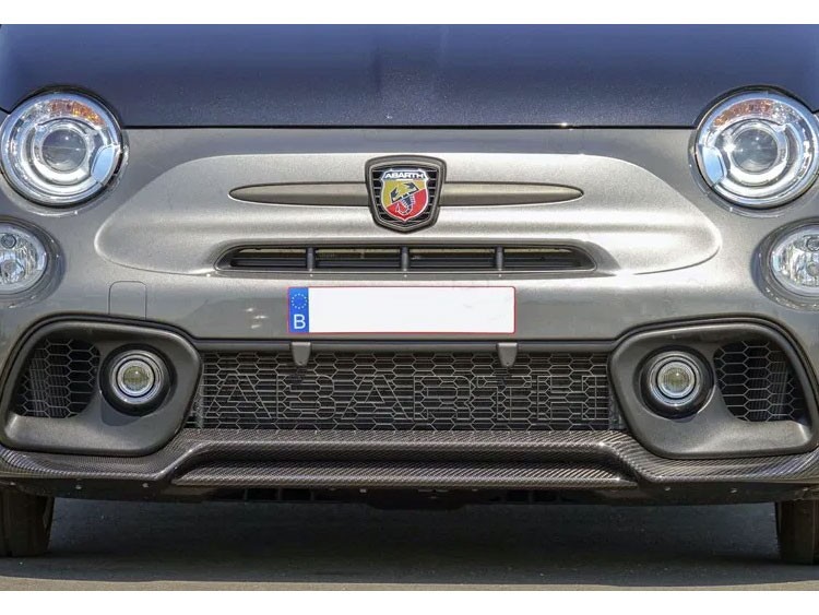 FIAT 500 Front Splitter Lip - Carbon Fiber - 595 Style - EU Model - Matte