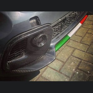 FIAT 500 Front Splitter Lip - Carbon Fiber - 595 Style - EU Model - Italian Theme