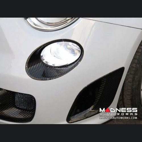 FIAT 500 Driving Lights Surround Trim Kit - Carbon Fiber