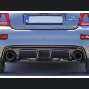 FIAT 500 ABARTH Rear Diffuser Lip - Carbon Fiber - European Model - Blue Carbon
