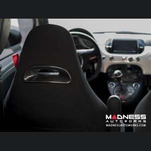 FIAT 500 ABARTH Headrest Inserts - Carbon Fiber (4 pc set)