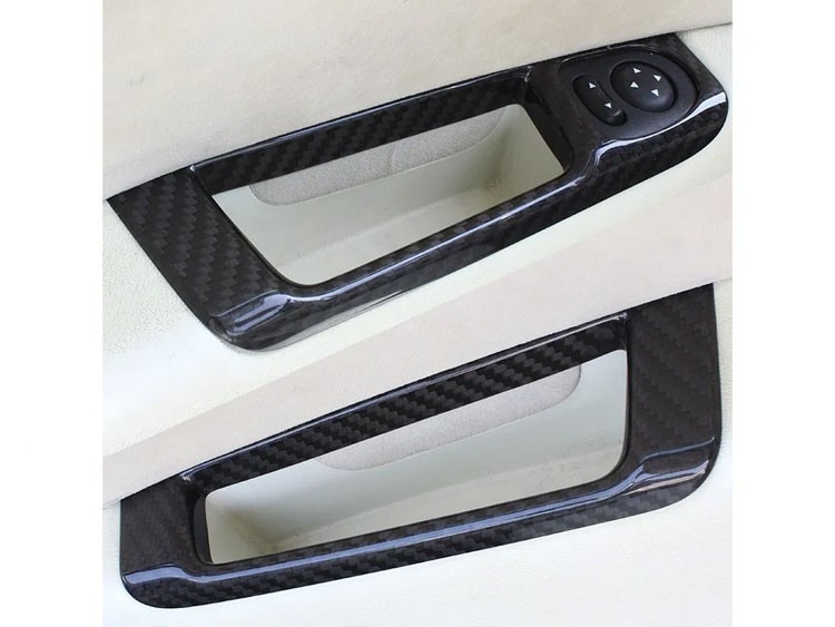 FIAT 500 Interior Door Handle Cover - Carbon Fiber - EU Model