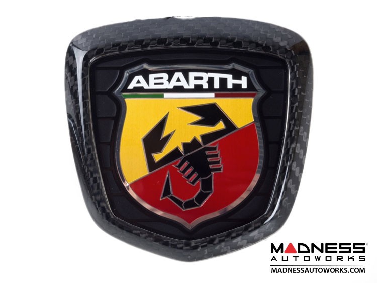 FIAT 500 ABARTH Rear Emblem Trim - Carbon Fiber