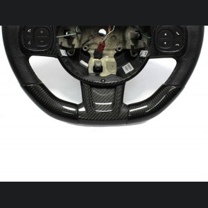 FIAT 500 ABARTH Steering Wheel Lower Center Trim Piece - Carbon Fiber - EU Model - Blue