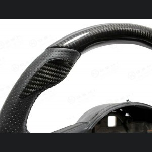 FIAT 500 Steering Wheel Thumb Grip Covers - Carbon Fiber - EU Model
